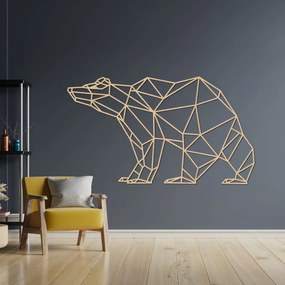 SENTOP | Pictură murală din lemn Ursuleț geometric | BRUKO
