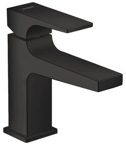 Baterie lavoar Hansgrohe Metropol 100 cu ventil Push-Open negru mat