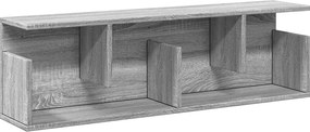 vidaXL Dulap de perete, sonoma gri, 100x20x30 cm, lemn prelucrat
