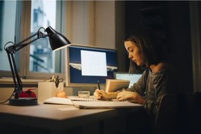 Lampă de birou Osram DESK LINE 1xE27/11W/230V, negru