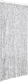 vidaXL Perdea insecte, gri deschis & gri închis, 100x220 cm, chenille