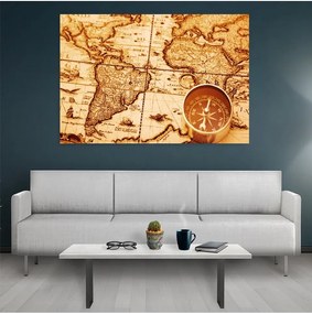 Tablou canvas Old maps 120x80 cm