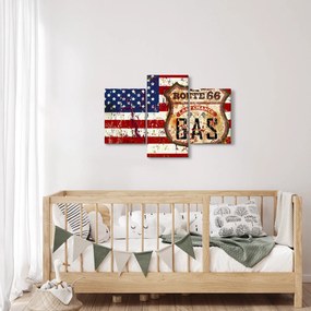 Tablou - Vintage steag (90x60 cm)