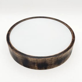 Plafonieră baie OAK SMOKY 3xE27/15W/230V IP54, 37,5 cm, stejar maro