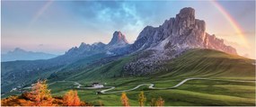 Tablou cu curcupeu deasupra stâncilor (120x50 cm)