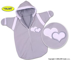 TERJAN Costume de zăpadă INIMĂ - gri 62 (2-3 m)