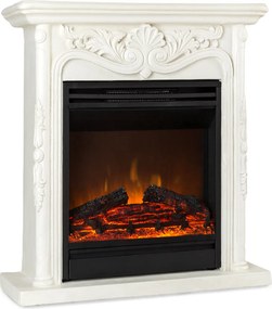 Klarstein Etna Pozzolana, șemineu electric, 1800 W, cronometru săptămânal, telecomandă, alb
