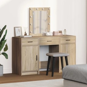 vidaXL Masă de Machiaj 3 pcs Maro 50 x 41 x 135 cm Lemn compozit