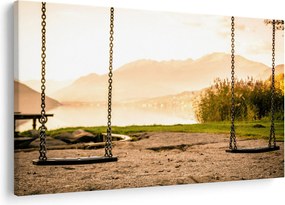 Tablou - balansoar în natură (90x60 cm)