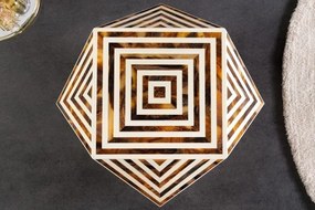 Masuta auxiliara design unicat Bone Inlay 60cm