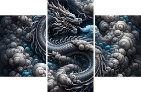 Tablou – Dragon în fum (90x60 cm)