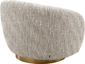 Fotoliu pivotant design elegant Brice, bej mademoiselle 115324 HZ