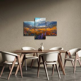 Tablou - Peisaj montan pictat II. (90x60 cm)