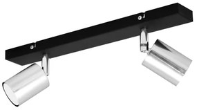 Spot LED TUNE 2xGU10/4,8W/230V crom mat/negru