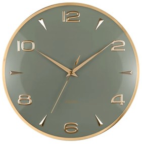 Karlsson 6017GR ceas de perete design, gri,diametru 40 cm