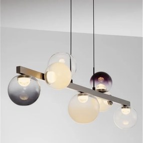 Lustra LED globuri sticla colorata SILENZIO