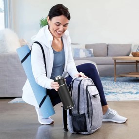 Termos Ninja DW2401EUUKBK, 700 ml, Potrivit pentru bauturi carbogazoase, Izolatie tripla, Fara BPA, Mentinere la cald până la 8h, Rece până la 24h, Negru