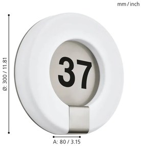 Eglo 98147 - LED Număr de casă MARCHESA LED/15W/230V IP44