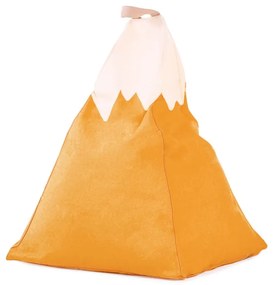 Fotoliu puf pentru copii galben/bej Mountain – Little Nice Things