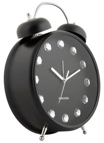 Karlsson 6019BK ceas de masă/alarmă de designnegru, dia. 30 cm