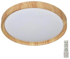 Prezent 71330-LED Lampă plafon LED dimabilă WOODEN 33W 230V 3000-6500K+DO