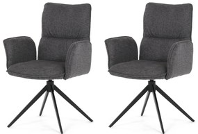 Set de scaune de sufragerie DCH-D1328 GREY2, 2buc.