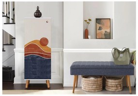 Mobilier Hol Beside 2 (alb + albastru închis) . 1094031