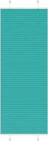 vidaXL Jaluză plisată verde petrol 70x200 cm Lățime țesătură 69,4 cm