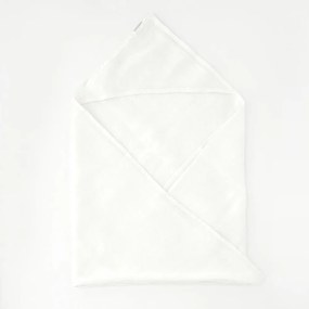 Prosop din in cu glugă pentru copii alb 70x70 cm Waffle - Linen Tales