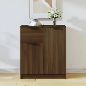 816999 vidaXL Servantă, stejar maro, 60x30x70 cm, lemn prelucrat