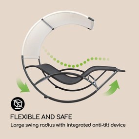 Blumfeldt The Big Easy, leagăn, negru, rezistent la apă, maxim 350 kg, protecție UV