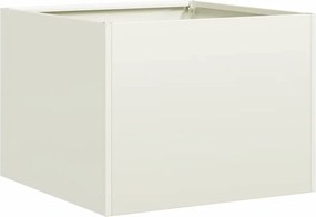 vidaXL Jardinieră alb 40x40x30 cm oțel