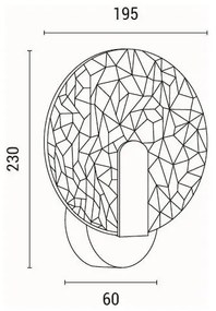 Aplică LED/8W/230V 3000K