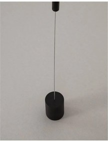 Lampa LED podea/tavan design modern deosebit ELETTRA negru