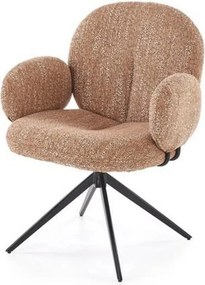 Scaun K568, scortisoara/negru, stofa clasica/otel, 65x64x82 cm