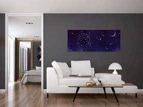 Tablou - Noaptea în ilustrație (120x50 cm)
