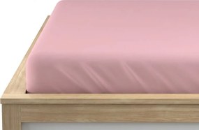 Cearsaf Jersey roz 140 x 200 cm