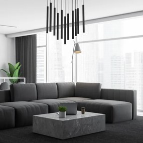 Lustră pe cablu MONZA 11xG9/8W/230V neagră