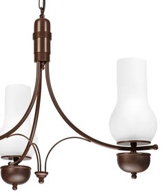Lustră pe lanț Brilagi COTTAGE 3xE14/40W/230V stejar/alb