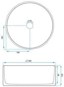 Lavoar pe blat Rea Selina