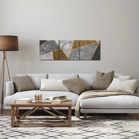 Tablou - Imitarea materialelor (cu ceas) (90x30 cm)