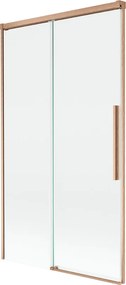 Mexen Rox panou de cadă cu 2 aripi glisante 100 x 150 cm, transparent, cupru periat - 8C9-100-001-65-00