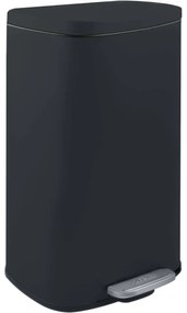 Coș de gunoi cu pedală soft-close Spirella Akira30 l, negru mat, 30 l