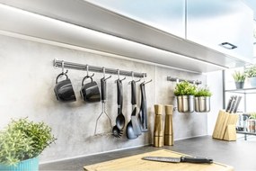 Set profil LED aplicat Glax Mini GTV, din aluminiu, negru mat, cu dispersor opac, 2 m L:2000 mm; l:14 mm; H:6 mm, Aluminiu, Negru Opac, Glax Mini, 10