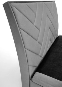 Pat tapitat Continental 1 velvet gri – 160 x 200 cm