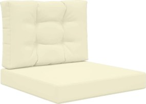 vidaXL Perna pentru canapea de exterior 2 pcs Crem Poliester