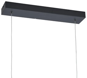 Lampă suspendată de design X neagră cu auriu, incl. LED cu 3 trepte de intensitate luminoasă - Joy