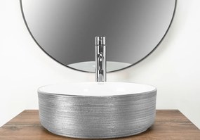 Lavoar Sami argintiu periat L36 cm