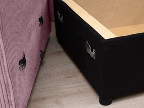 Canapea colt extensibila SMART COSARO mov deschis, cu colt bilateral + 2 perne CADOU