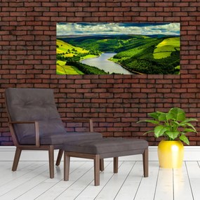 Tablou - Peisaj verde (120x50 cm)